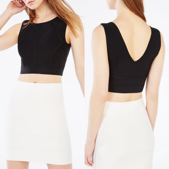 BCBGMaxAzria Tops - BCBGMAXAZRIA Fenella Cropped 2-way Cami Crop Top